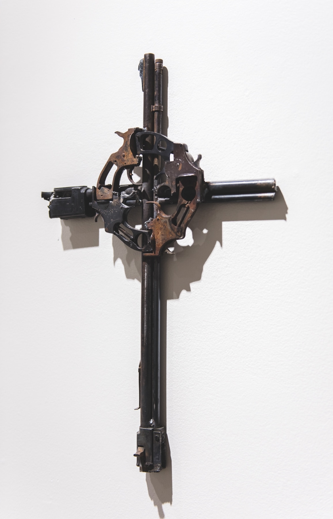 Installation View of #UNLOAD: Guns in the Hands of Artists, The Fairfield University Art Museum