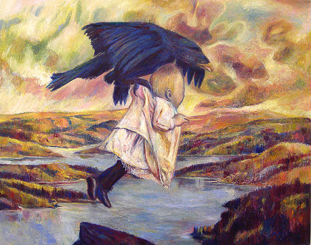 The Abduction of Ganymede (Rescued from Eagle&#039;s Nest),&nbsp;2006, oil on linen