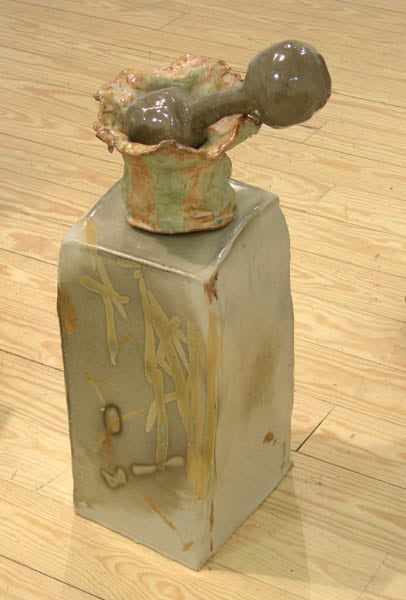 Vase on Porcelain Box (Present), 2007-2008, ceramic