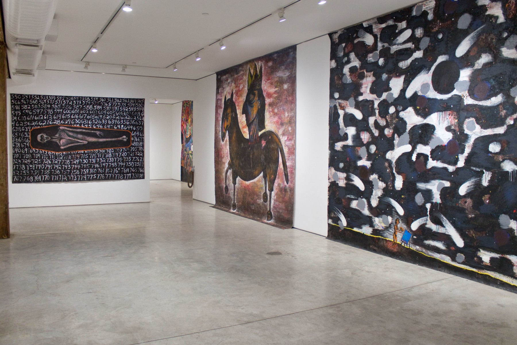 Installation view, Luis Cruz Azaceta: 1984-1989, George Adams Gallery, New York, 2018