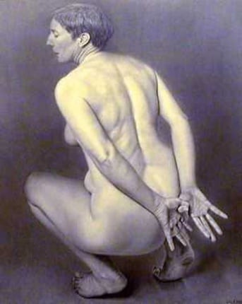 James Valerio Crouched Nude