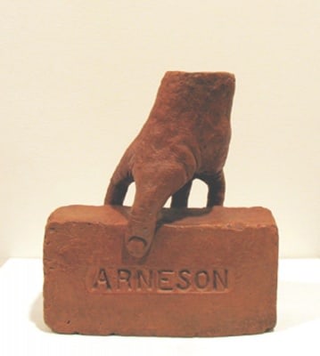 Robert Arneson Brick with Hand of, 1991, modeled 1972