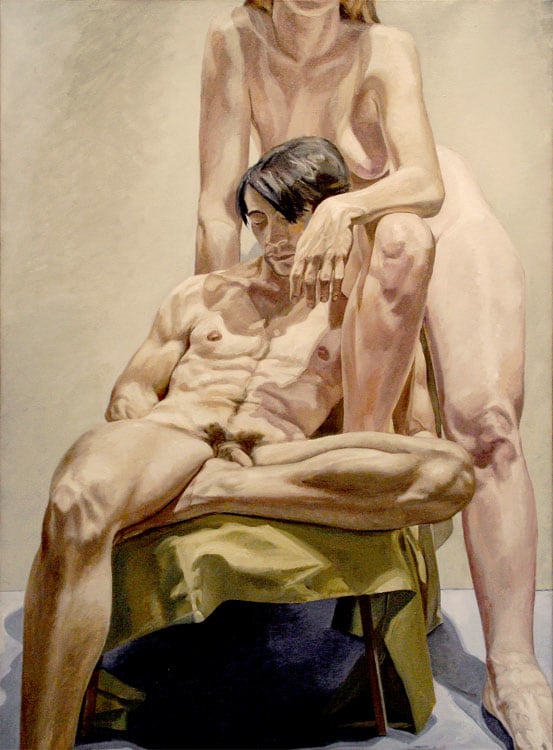MODELS IN THE STUDIO, 1965, Oil on canvas