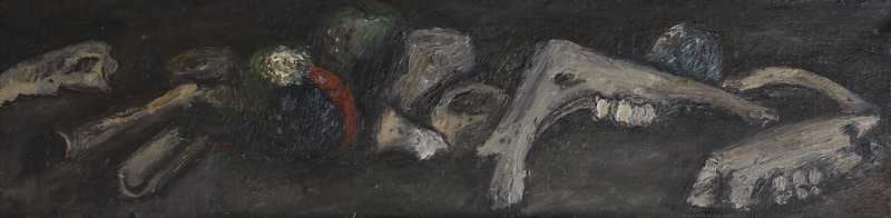 J&uuml;rg Kreienb&uuml;hl Ossements 1952-1954 painting peinture
