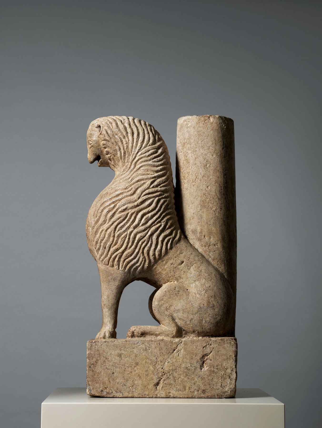 A seated lion, Apulia,&nbsp;Southern Italy&nbsp;