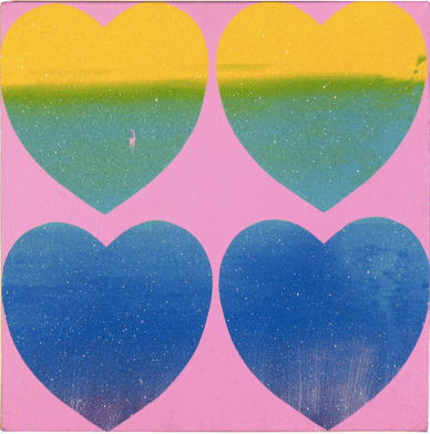 Andy Warhol&nbsp; Four Hearts, 1983&nbsp;