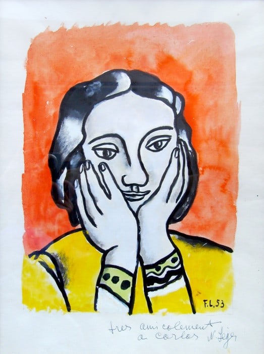 FERNAND L&Eacute;GER, Portrait de Nadia, 1953