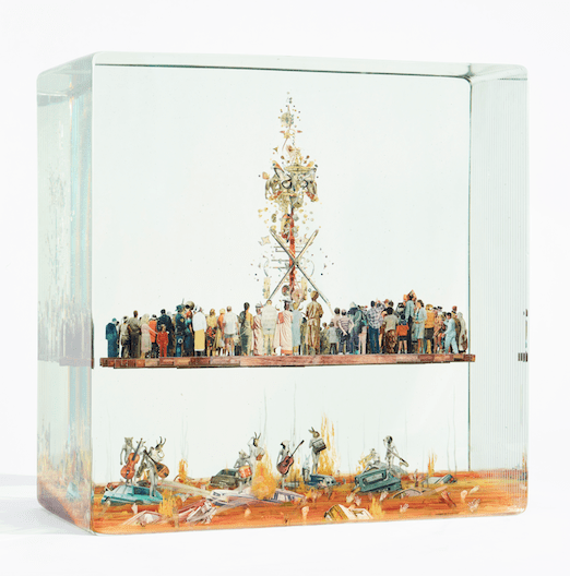 Dustin Yellin Stage with Antenna, 2016