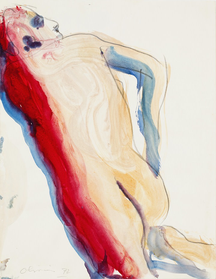 Nathan Oliveira Untitled - Figure Leaning, 1972