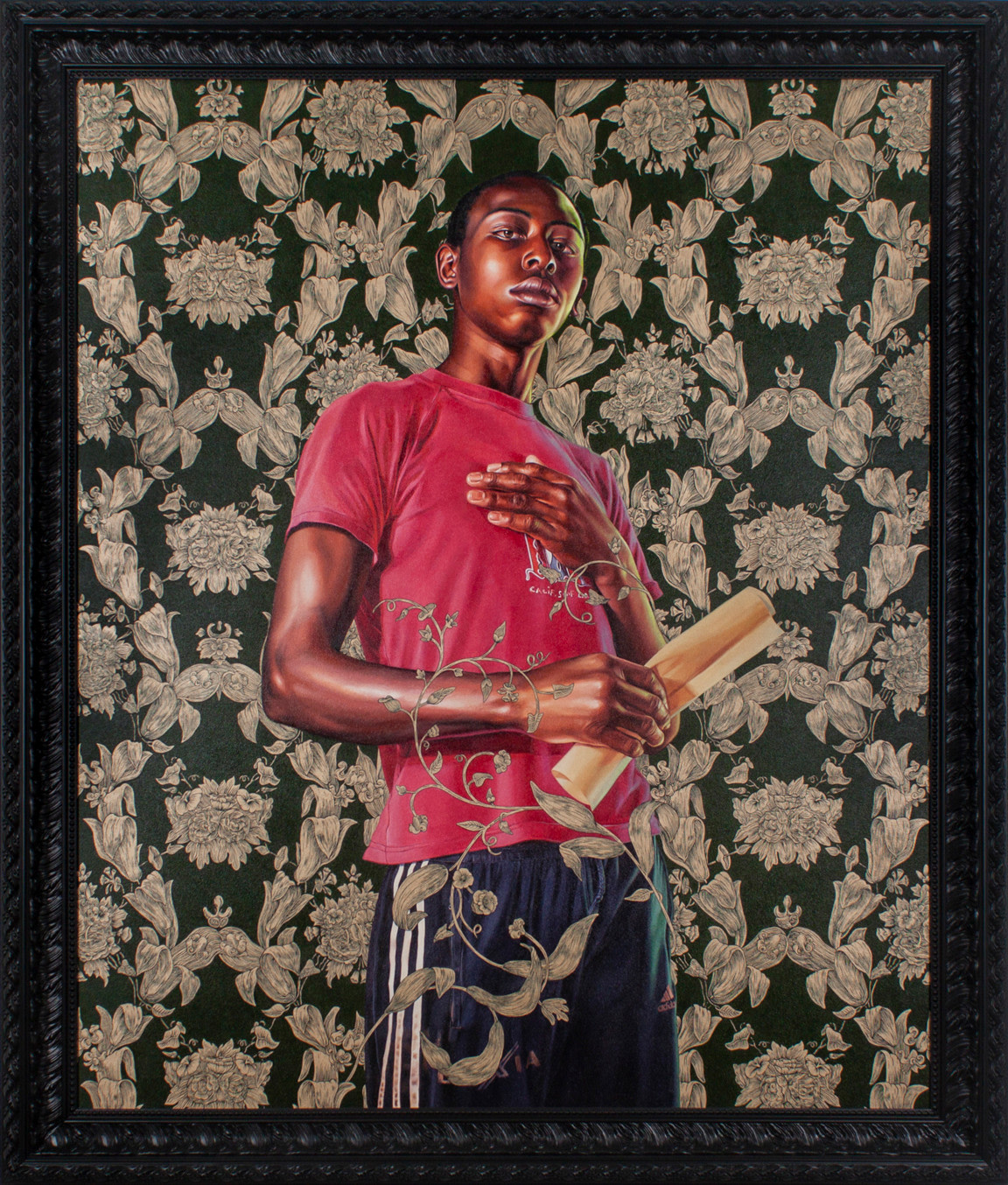 Kehinde Wiley, Portrait of Dacdjo Ndie Joseph, 2015