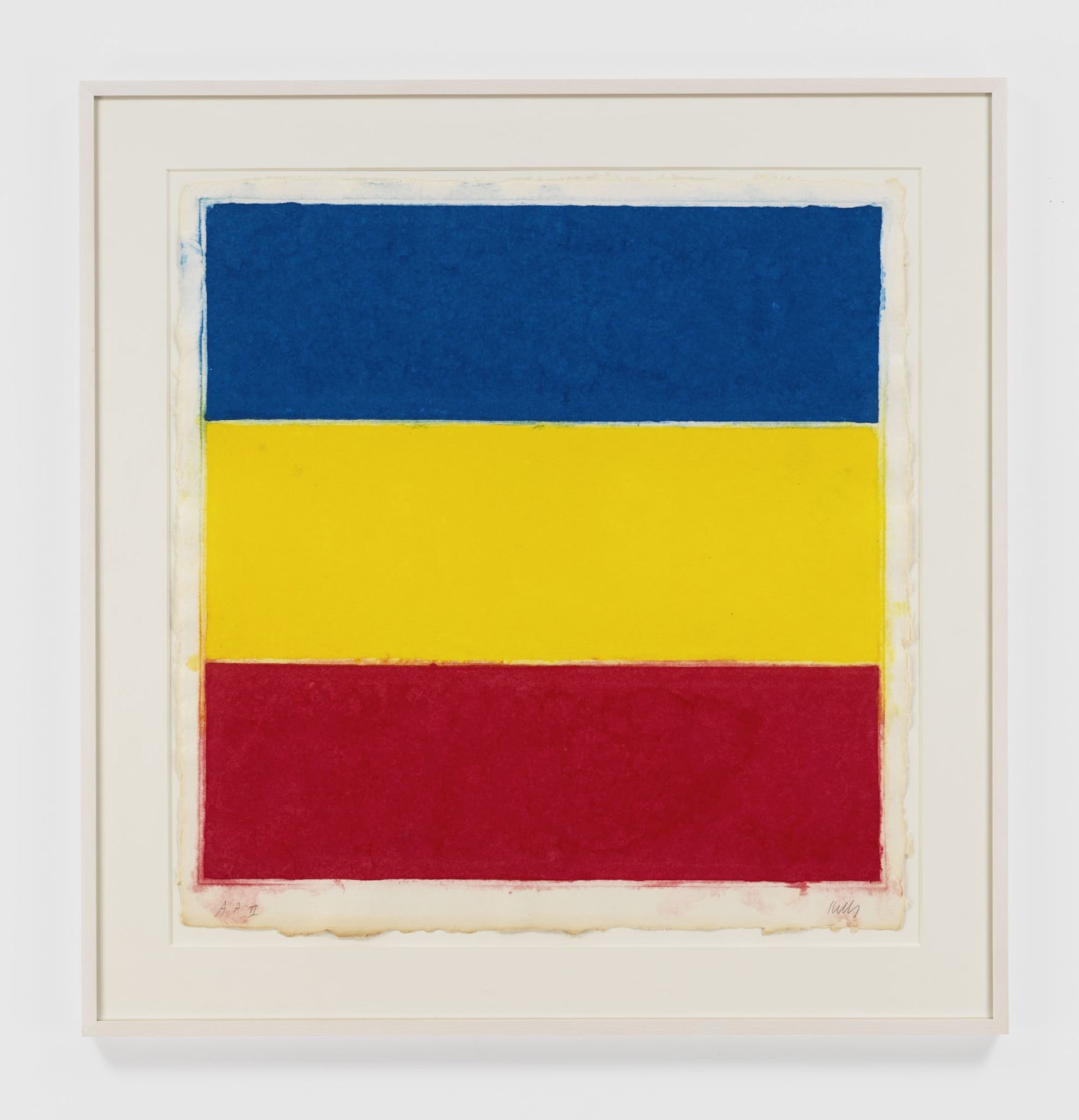 Ellsworth&nbsp;Kelly Colored Paper Image XVI (Blue, Yellow, Red), 1976