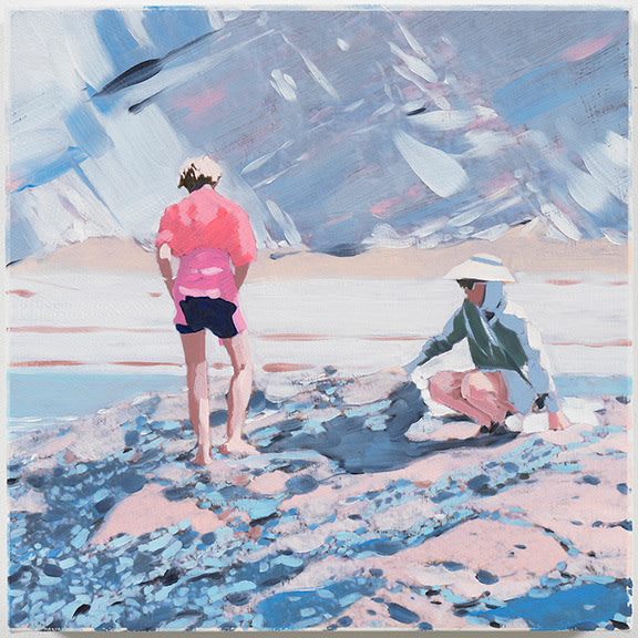 Rock Cliff (Pink Sweater), 2018