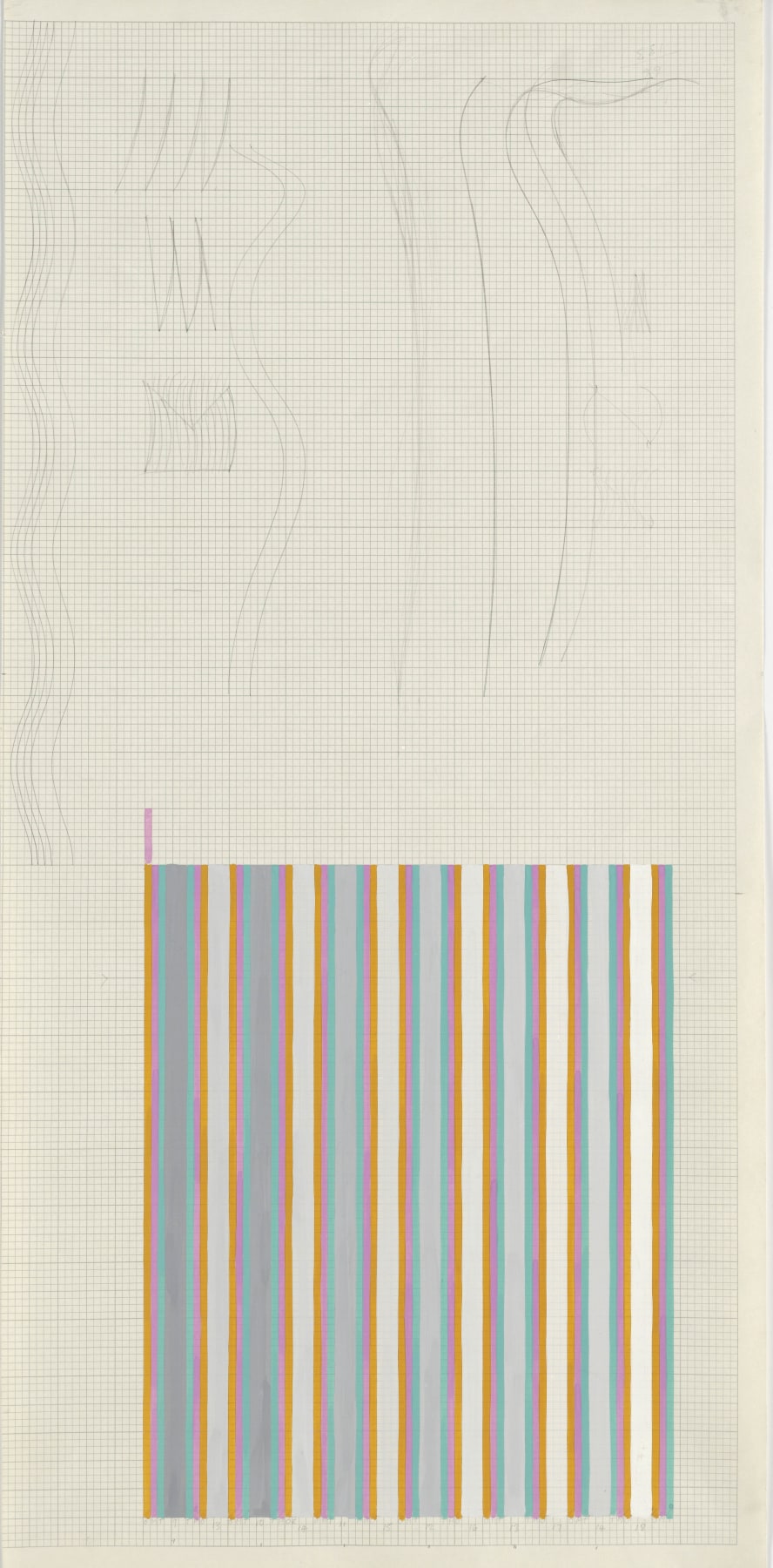 Bridget Riley, Untitled (Related to &#039;Sound&#039;),&nbsp;1972