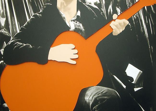 John Baldessari Person with Guitar (Orange)
