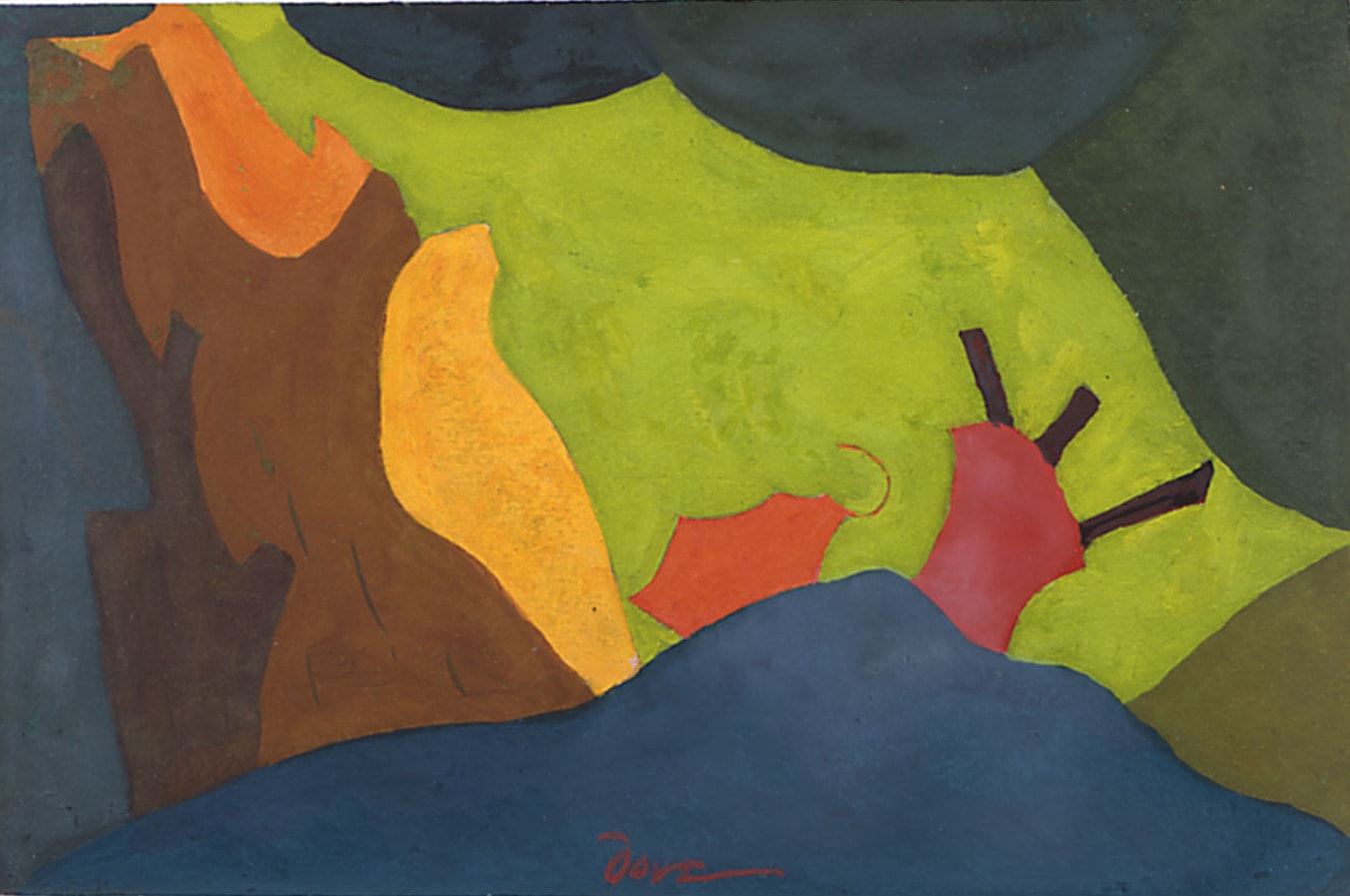 Arthur Dove Study for Cow at Play, 1941