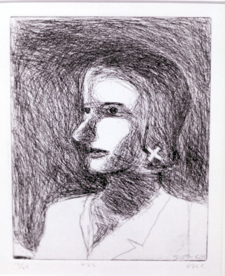 Richard Diebenkorn #23 from 41 Etchings Drypoints, 1986