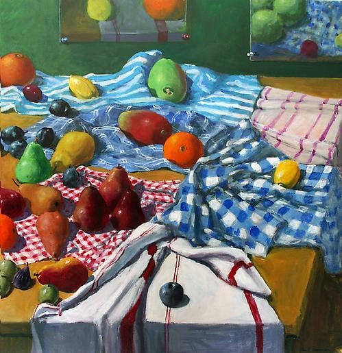 Paul Wonner Fruit and Kitchen Towels, 2001