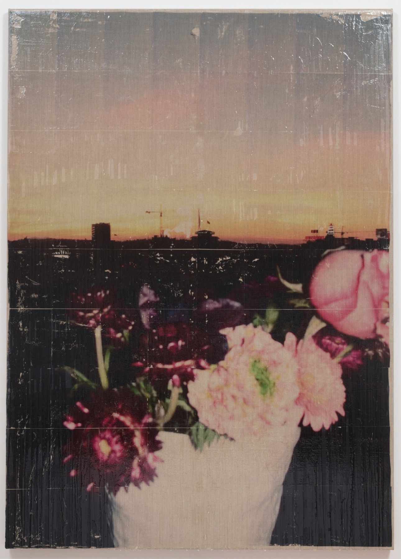 Parker Ito Capitol Records Shits Toots (sunrise bouquet w/ crane), 2016