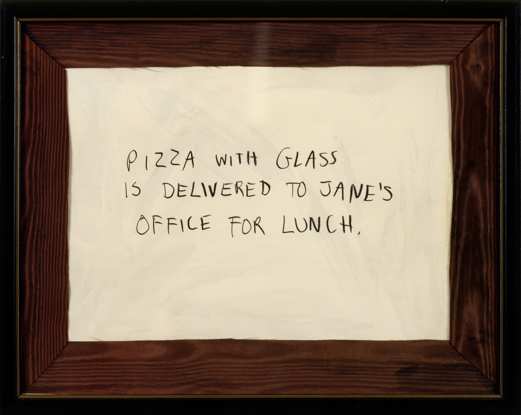 Karen Kilimnik, Jane Creep (Pizza with Glass), 1991
