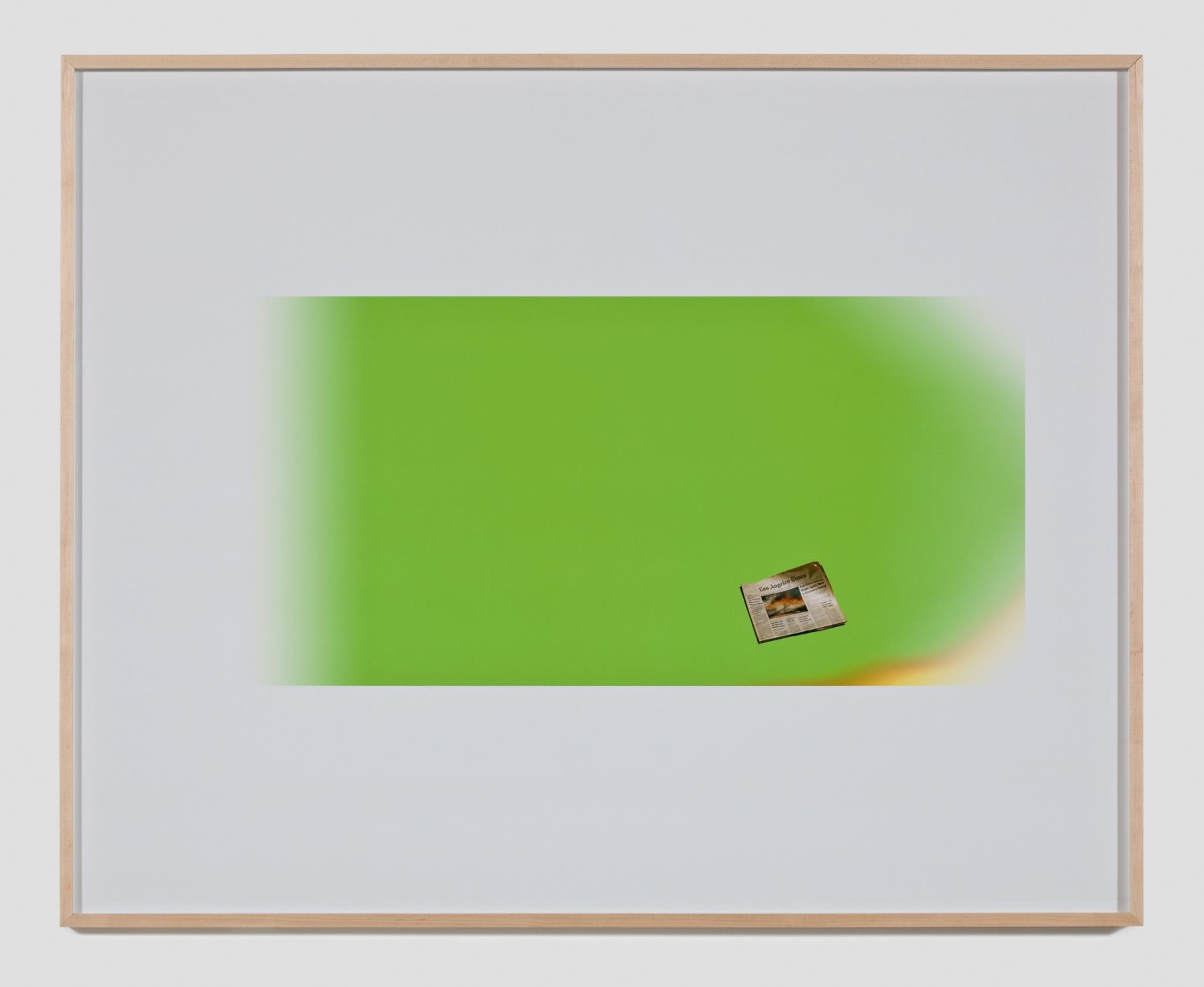 Larry Johnson, Untitled Green Screen Memory (Los Angeles Times), 2010
