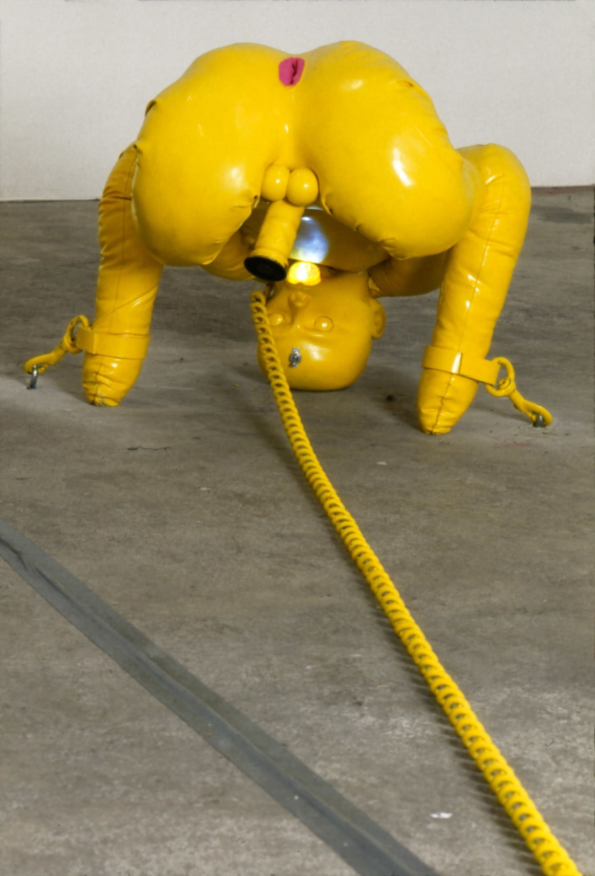 Vito Acconci, Home Entertainment Center, (floor yellow male), 1991