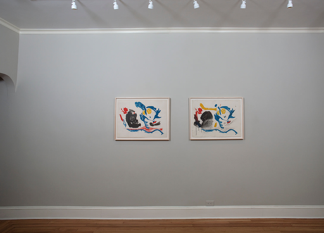 Installation view of Helen Frankenthaler: Prints and Proofs of the 1960s from the Artist&#039;s Archive at Craig F. Starr Gallery