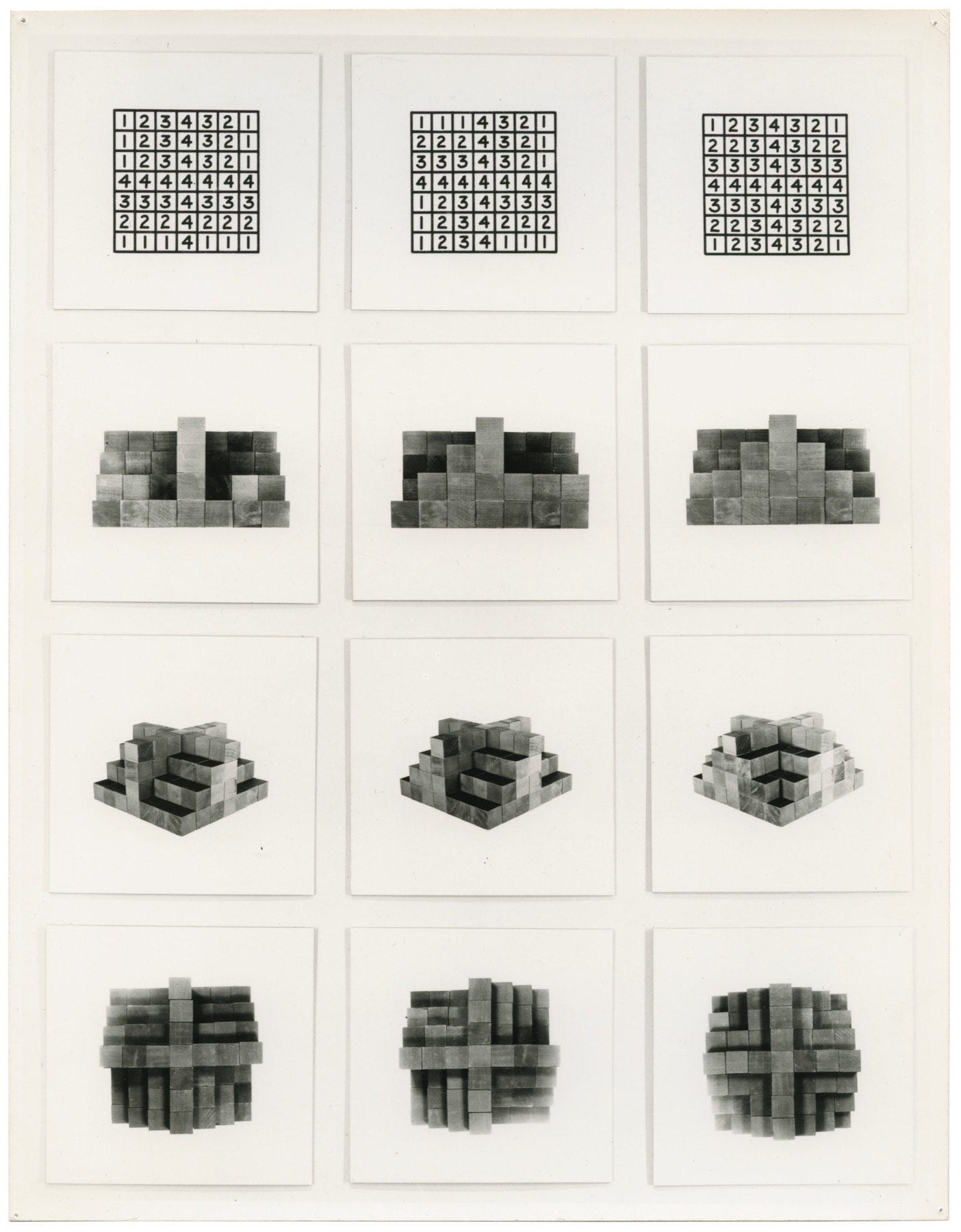Mel Bochner,&nbsp;36 Photographs and 12 Diagrams: Set A,&nbsp;1966.&nbsp;