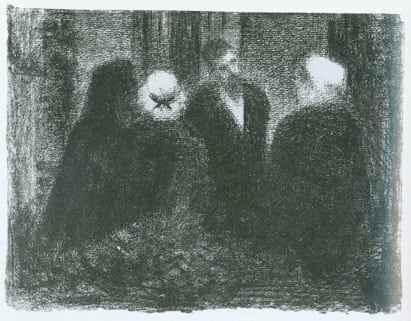 Georges Seurat, Condolences; Family Gathering, 1885-86.