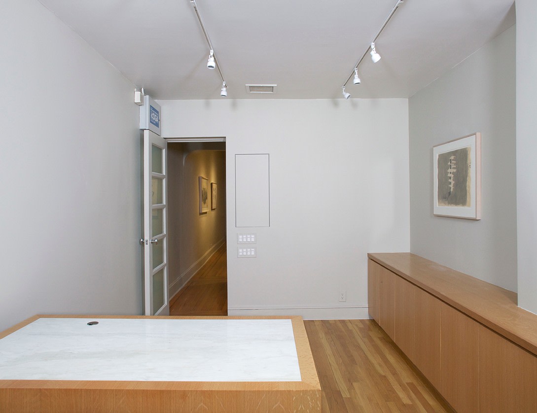 Installation view of Body Double: Jasper Johns / Bruce Nauman at Craig F. Starr Gallery