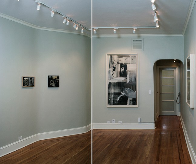 Installation view of Robert Rauschenberg: Silkscreen Paintings 1962-63 at Craig F. Starr Gallery