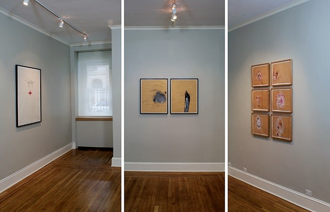 Installation view of Jim Dine: Car Crash&nbsp;at Craig F. Starr Gallery
