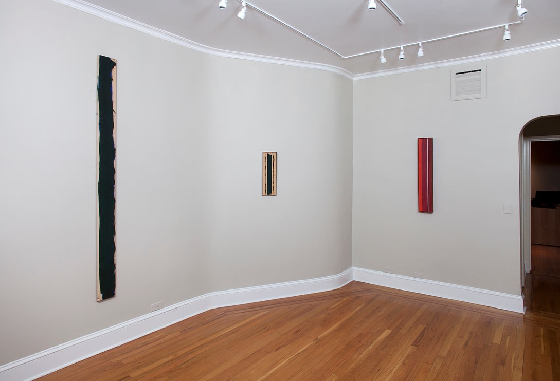 Installation view of Barnett Newman Paintings at Craig F. Starr Gallery