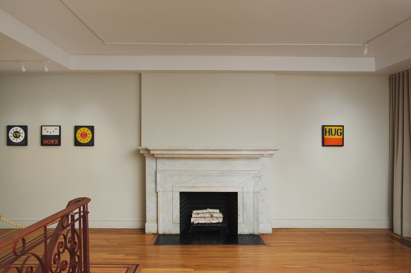 Installation view of Robert Indiana: Sign Paintings, 1960-65 at Craig F. Starr Gallery