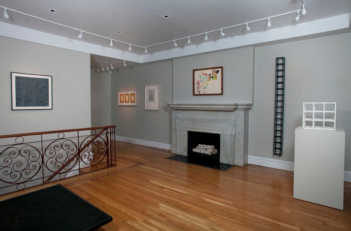 Installation view of Eva Hesse and Sol LeWitt at Craig F. Starr Gallery