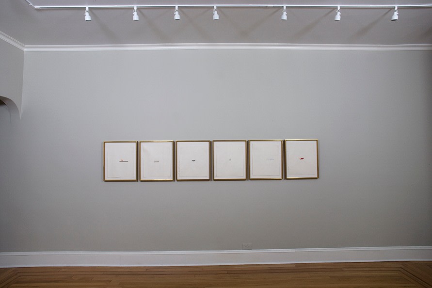 Installation view of Seeing Intimacy: Richard Tuttle on Paper at Craig F. Starr Gallery