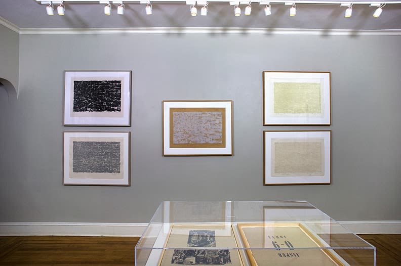 Installation view of Jasper Johns Prints at Craig F. Starr Gallery