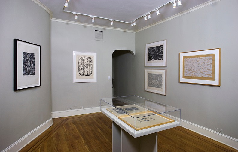 Installation view of Jasper Johns Prints at Craig F. Starr Gallery