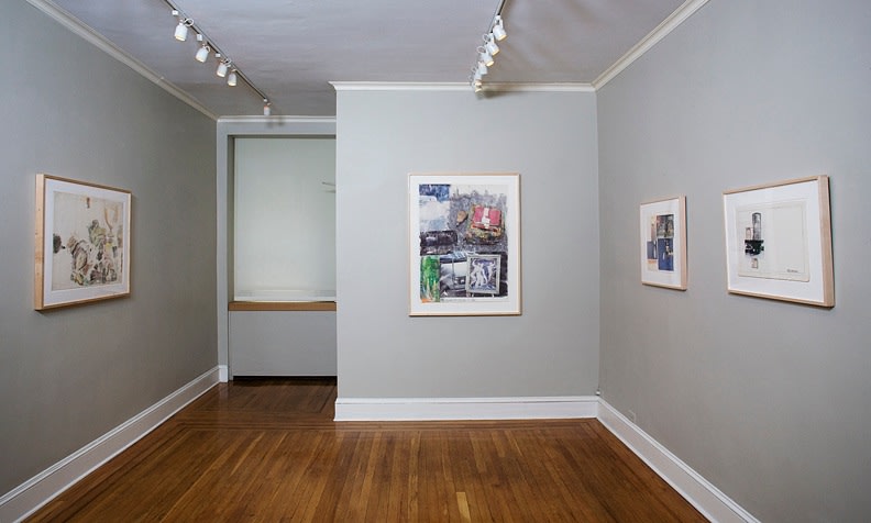 Installation view of To Ileana, From Bob: Rauschenberg Drawings from the Sonnabend Collection&nbsp;at Craig F. Starr Gallery