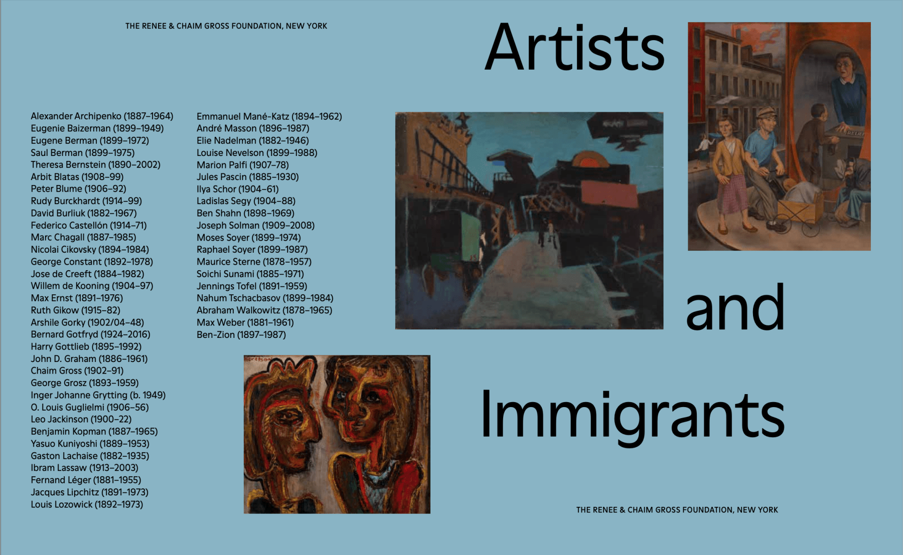Cover of Artists and Immigrants publication