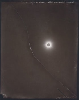 Broken Plate, April 16, 1893, 1997, 8 x 10 inch Printing Out Paper Print, Signed, titled and dated on verso, Contact printed from the original glass plate negative:Lick Observatory Plate Archive