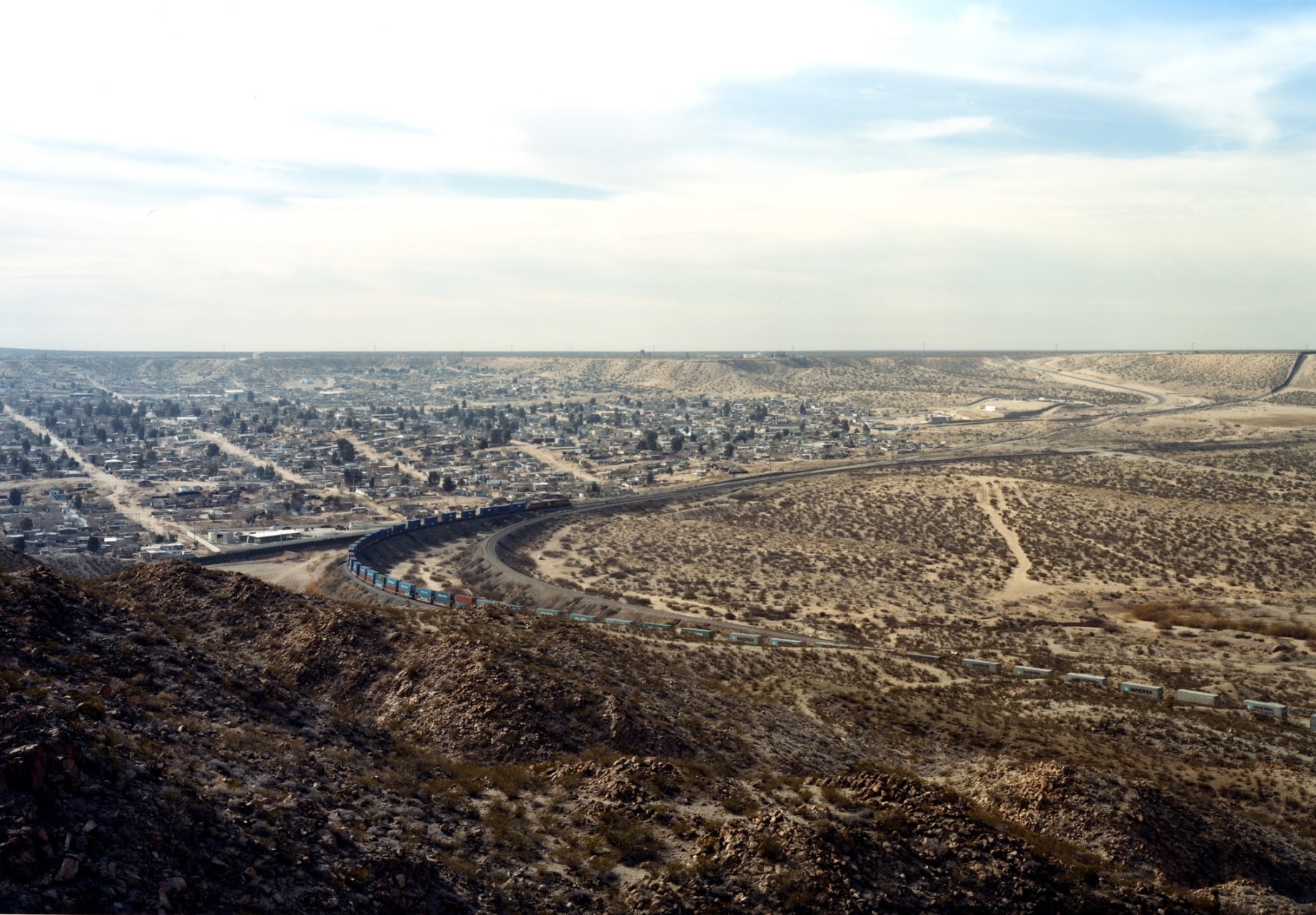 Untitled (Train from Cristo Rey), Sunland Park, New Mexico, 2010, 39 x 55 or 55 x 77 inch chromogenic print