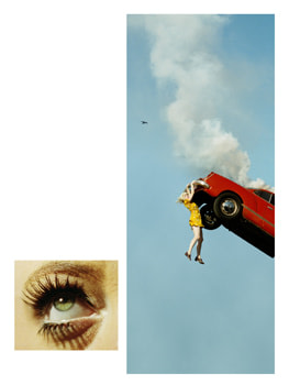 Alex Prager, 3:32pm, Coldwater Canyon and Eye # 5 (Automobile Accident), from the series Compulsion, 2012