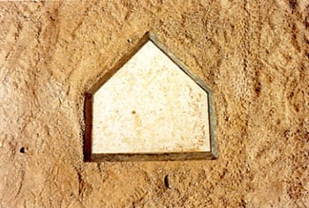 Edwardo del Valle &amp;amp; Mirta Gomez, Home Plate, Chicxulub Pueblo, Yucatan, Mexico, 2001, 20 x 24 inch Chromogenic Print, Signed, dated, titled and editioned on verso, Edition of 20