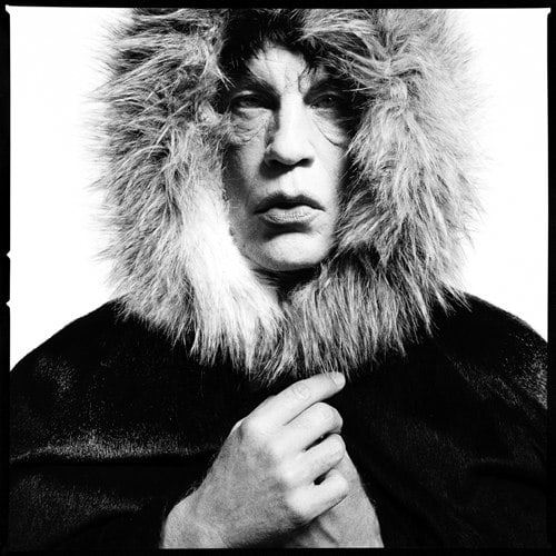 David Bailey / Mick Jagger &quot;Fur Hood&quot; (1964), 2014,&nbsp;Archival pigment print,&nbsp;16 x 16 inches