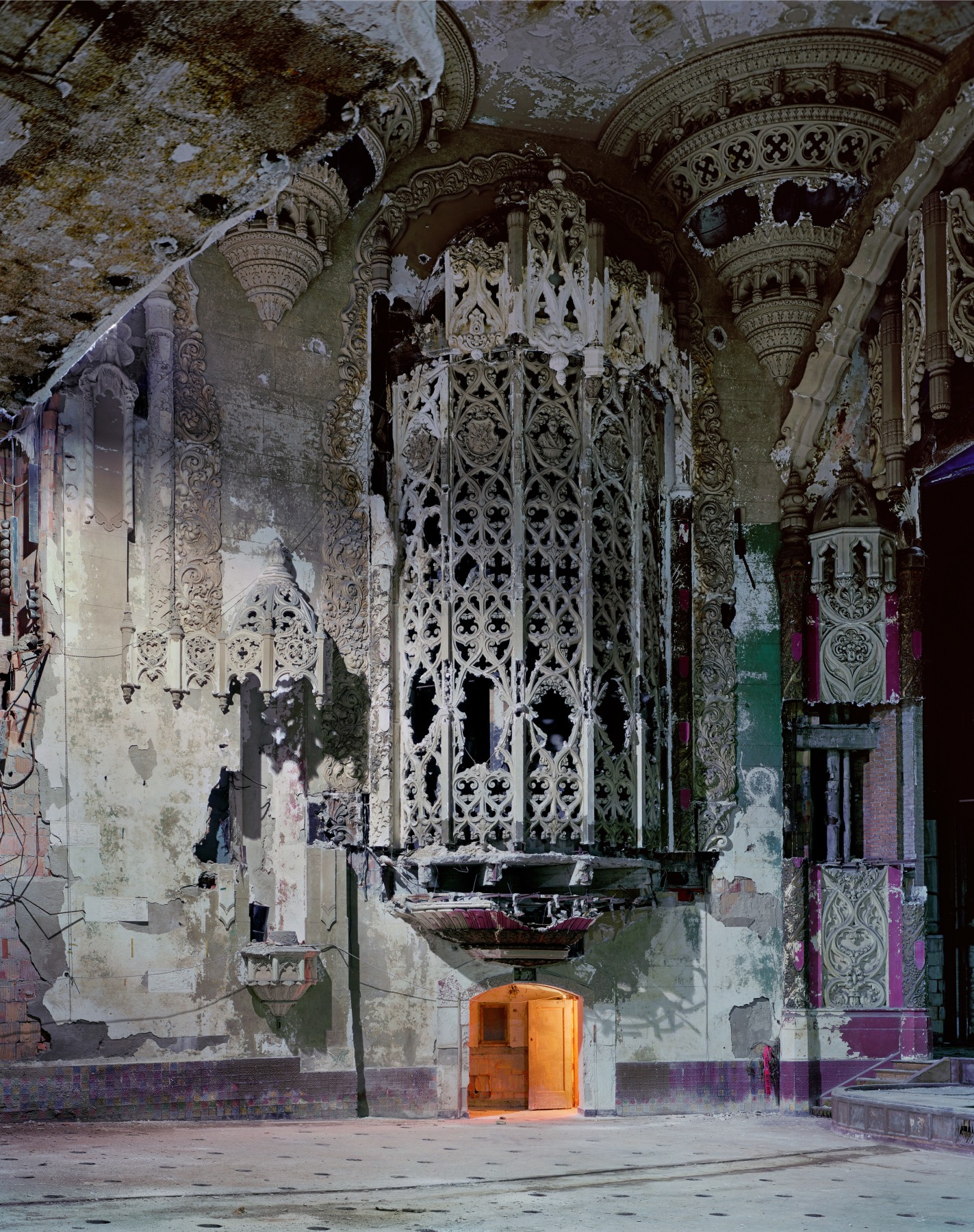 Organ Screen, from the series Detroit, 2008. Archival pigment&nbsp;print. Available at 40 x 30, 50 x 40, 60 x 50, or 90 x 70 inches, edition of 5.