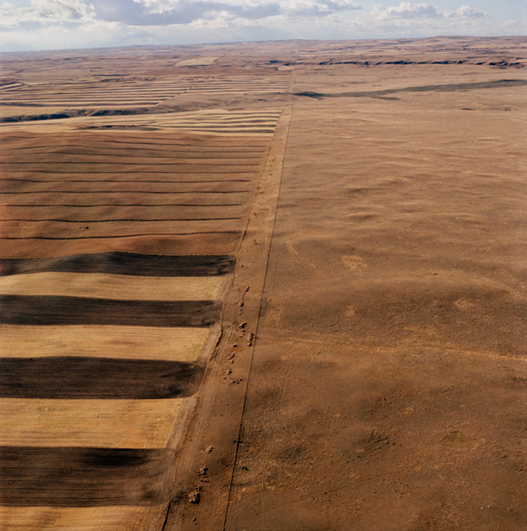 US Canadian Border, 1979.&nbsp;Archival pigment print, 30 x 30 or 40 x 40 inches.