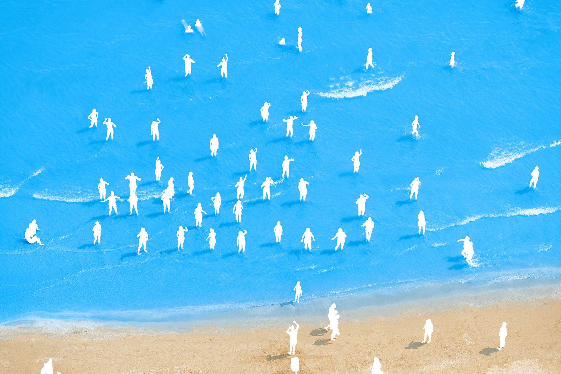 Adriatic Sea (Staged) Dancing People #10, 2015. Archival pigment print,&nbsp;65 x 96 inch or 45 x 65&nbsp;inches.