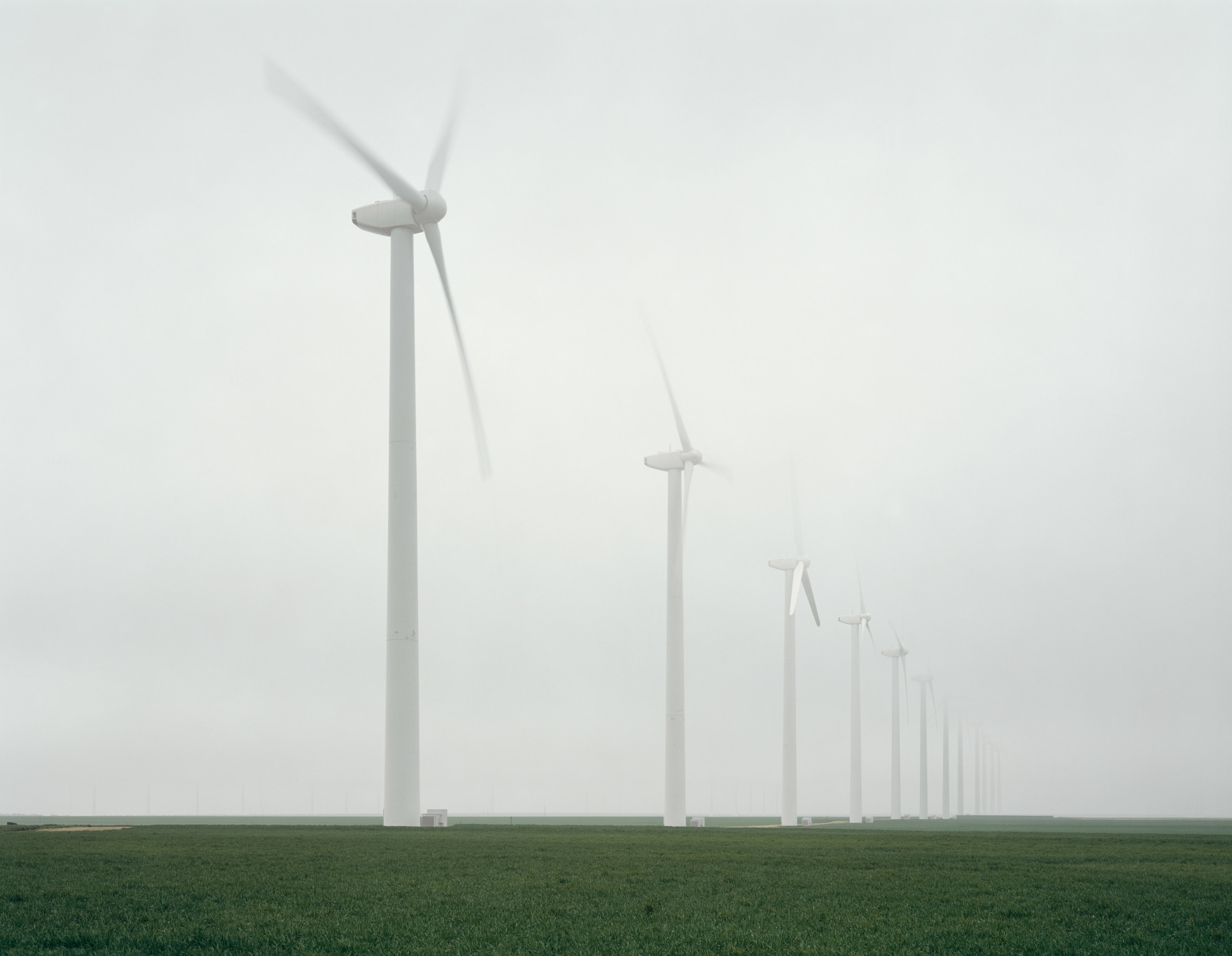Green Mountain Wind Farm, Fluvana, Texas, from the series&nbsp;American Power, 2005.&nbsp;Chromogenic print, 45 x 58&nbsp;or 70 x 92 inches.