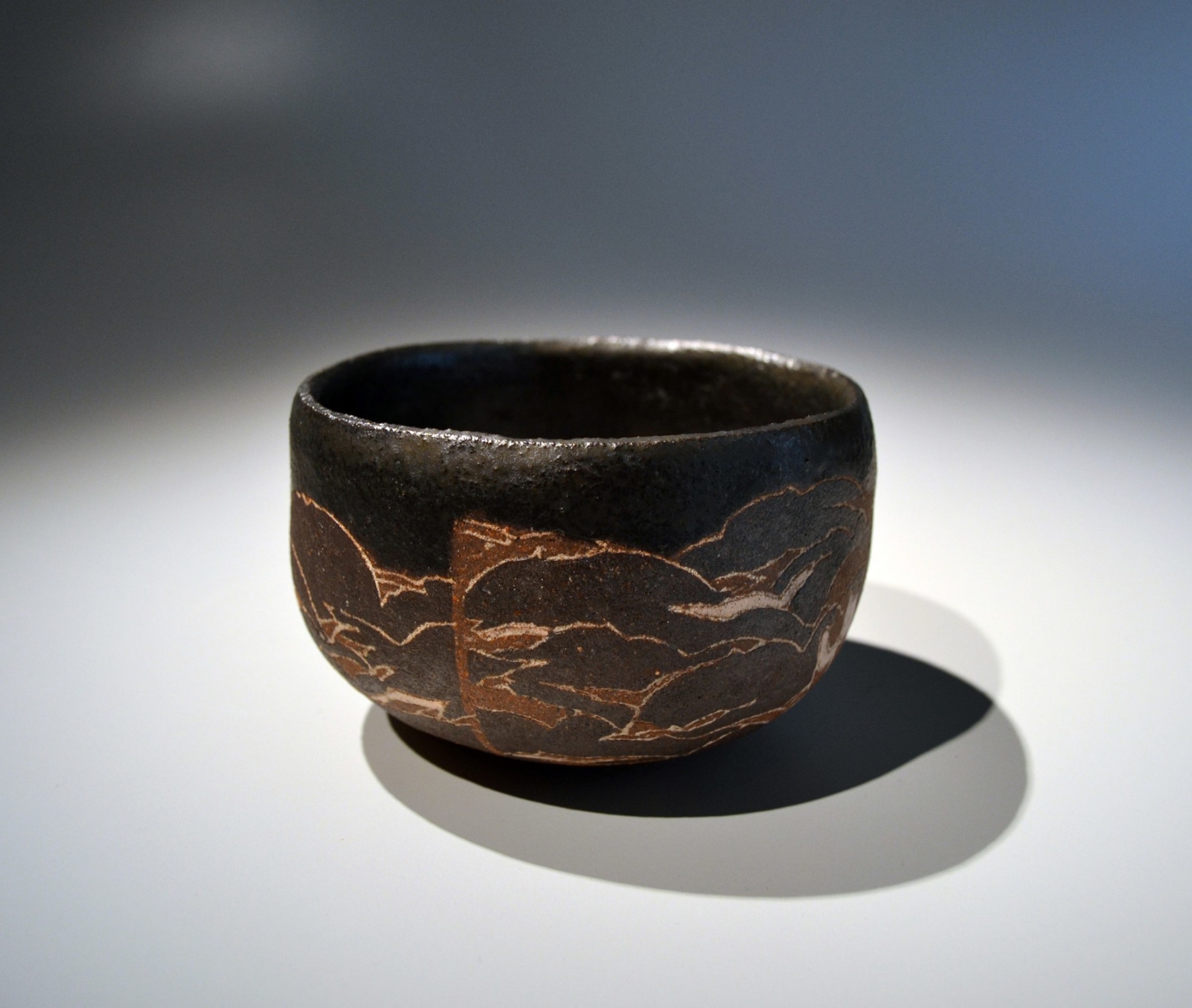 Wada Morihiro (1944-2008), Teabowl with Cloud-and-Flower pattern
