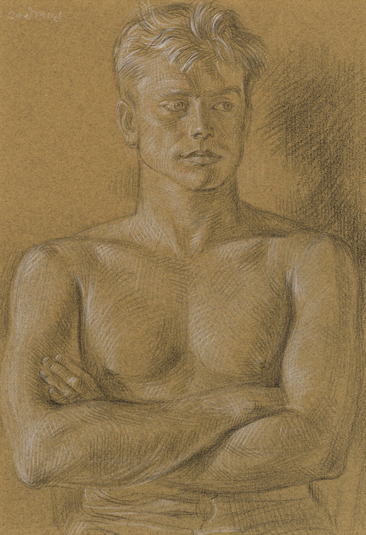 A.J. Yow, c. 1953, Crayon on paper